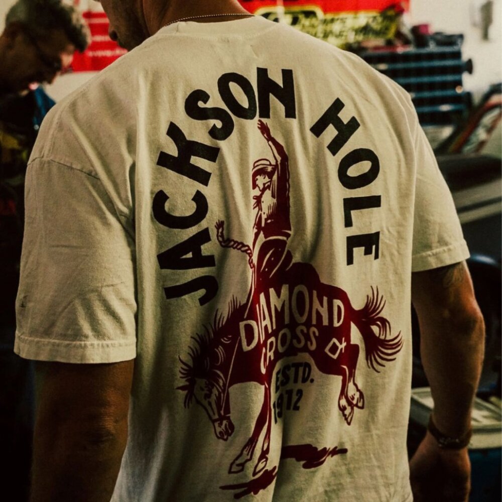 Diamond Cross Ranch Maverick T-shirt - White